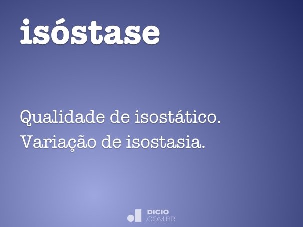isóstase