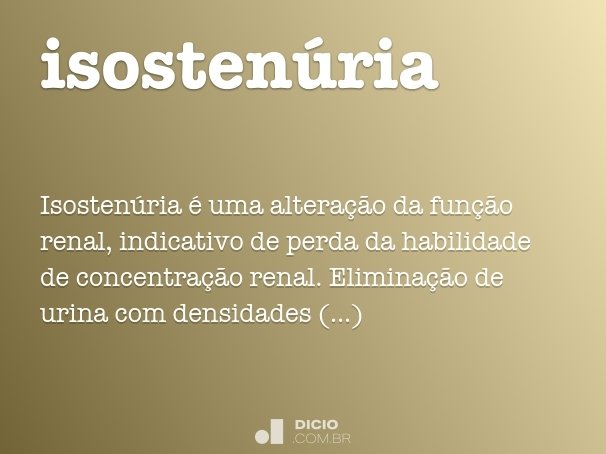 isostenúria