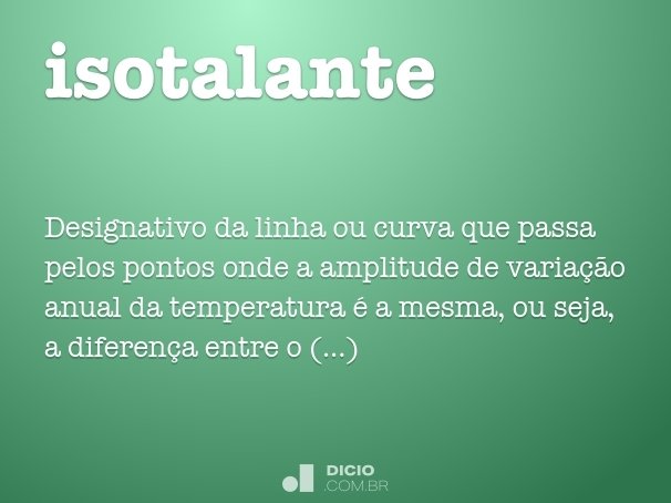 isotalante