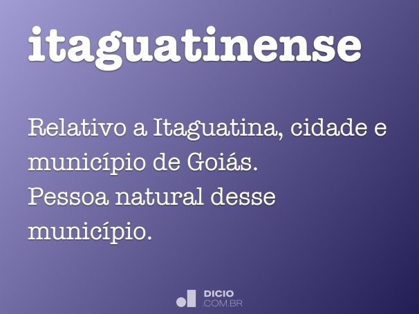 itaguatinense