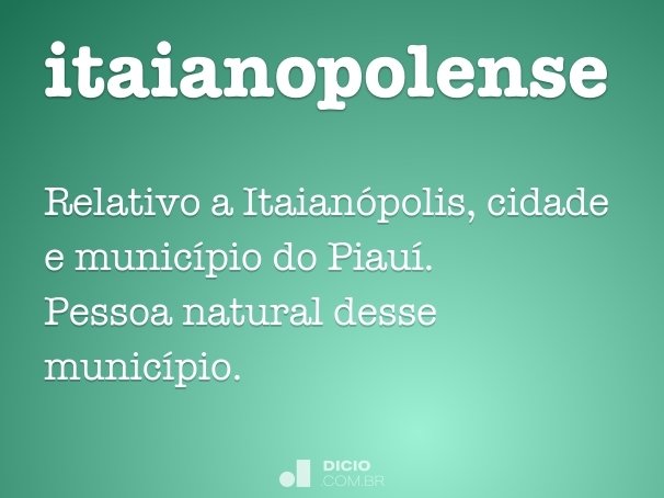 itaianopolense