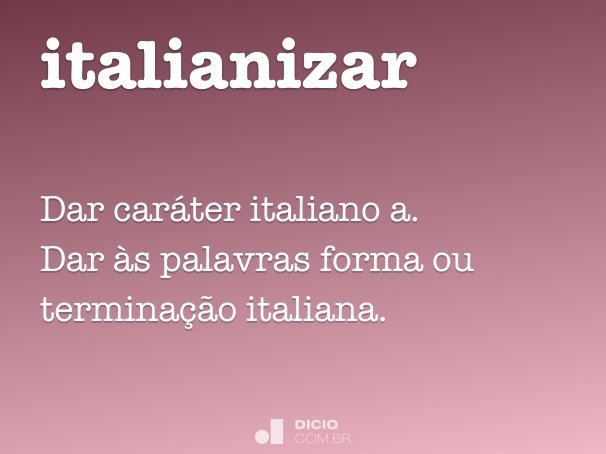 italianizar