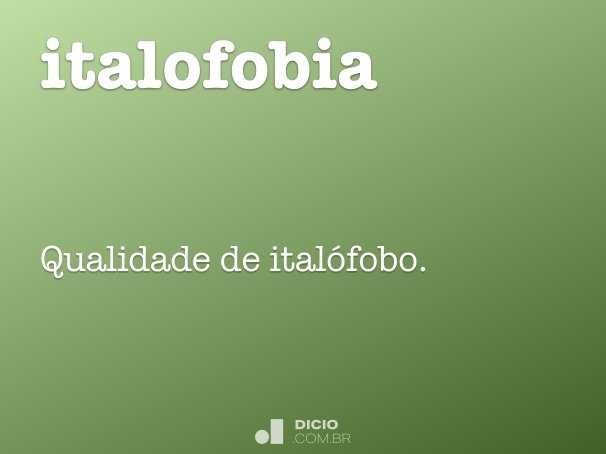 italofobia