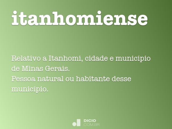 itanhomiense