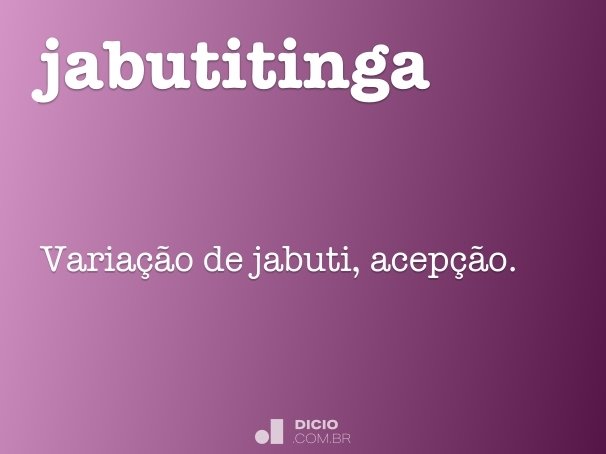 jabutitinga