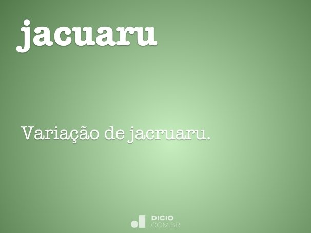 jacuaru