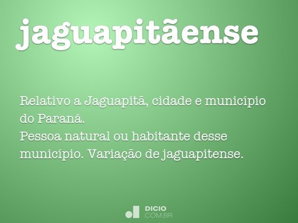 jaguapitãense