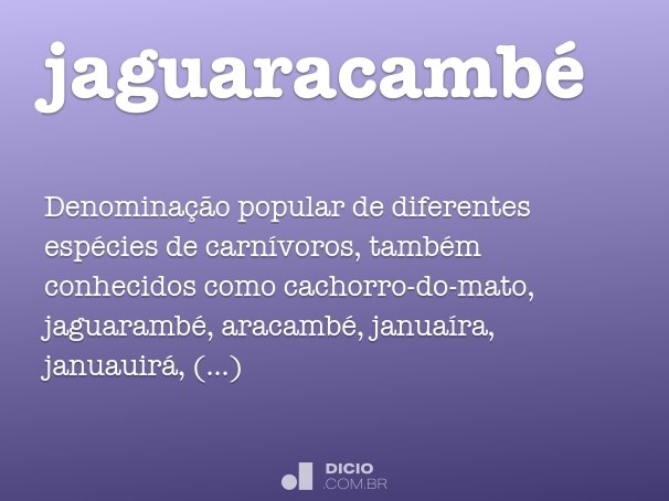 jaguaracambé