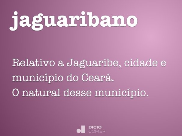 jaguaribano