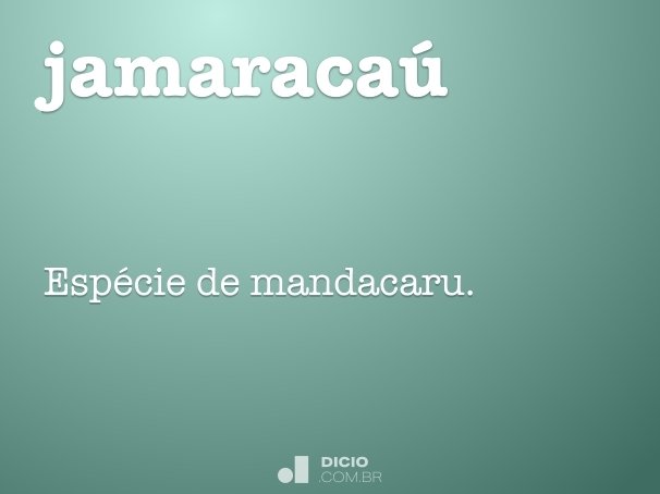 jamaracaú