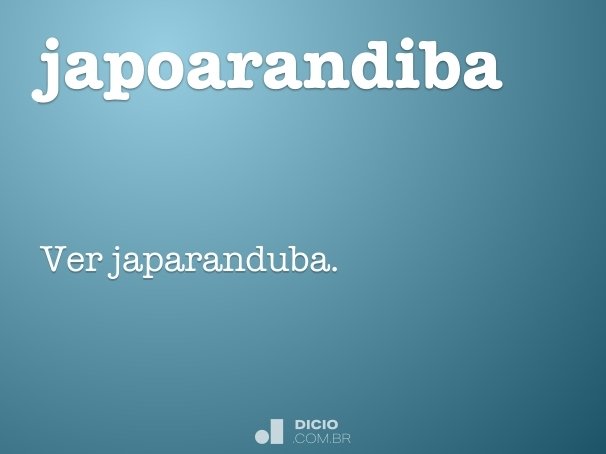 japoarandiba