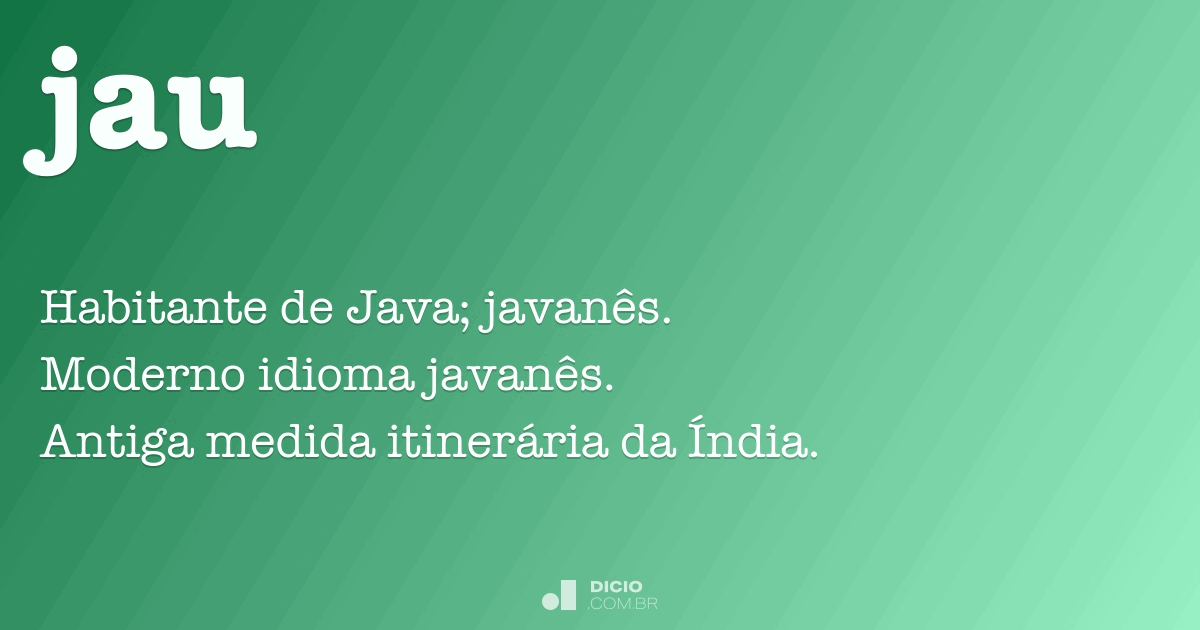 Jau Dicio, Dicionário Online de Português