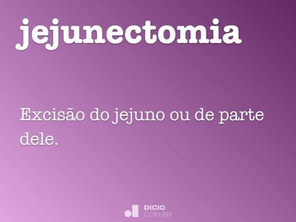 jejunectomia