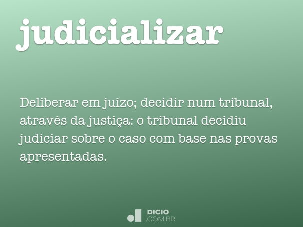 judicializar