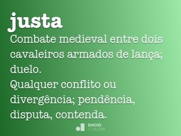 Justa - Dicio, Dicionário Online de Português
