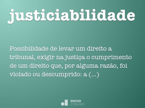 justiciabilidade