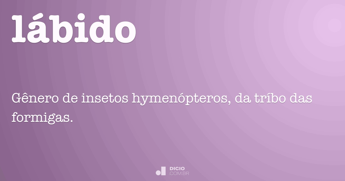 Lábido - Dicio, Dicionário Online de Português