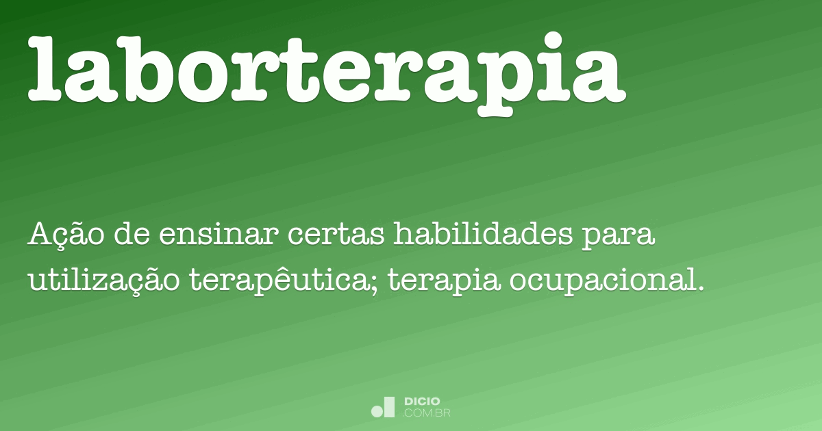 Ludoterapia - Dicio, Dicionário Online de Português