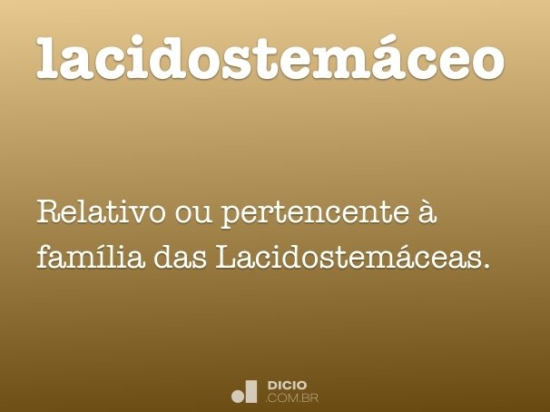 lacidostemáceo