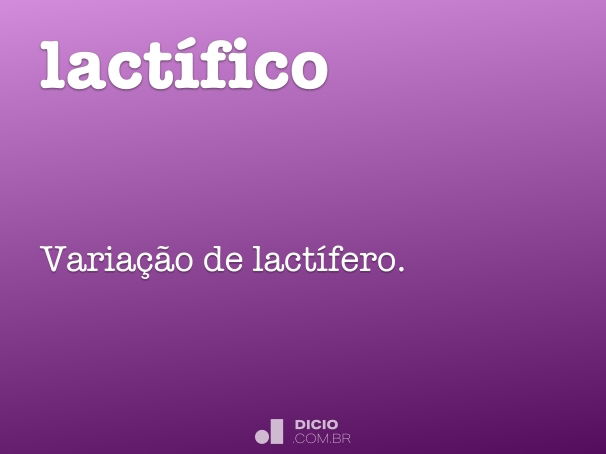 lactífico