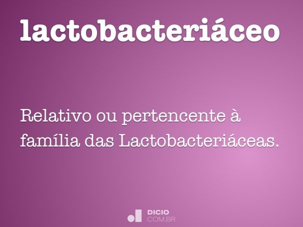 lactobacteriáceo