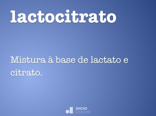 lactocitrato
