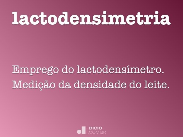 lactodensimetria