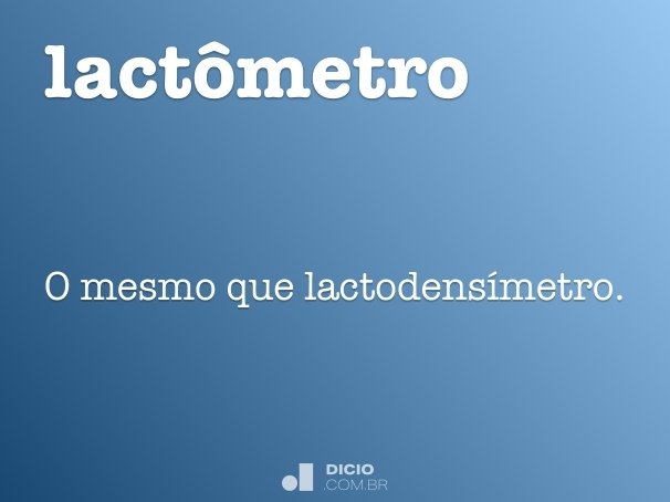 lactômetro