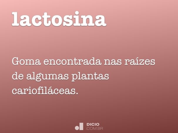 lactosina