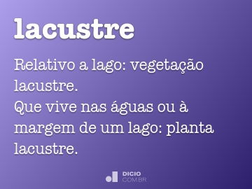 Sublacustre - Dicio, Dicionário Online de Português