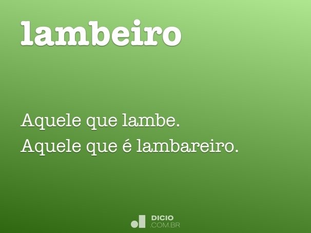 lambeiro