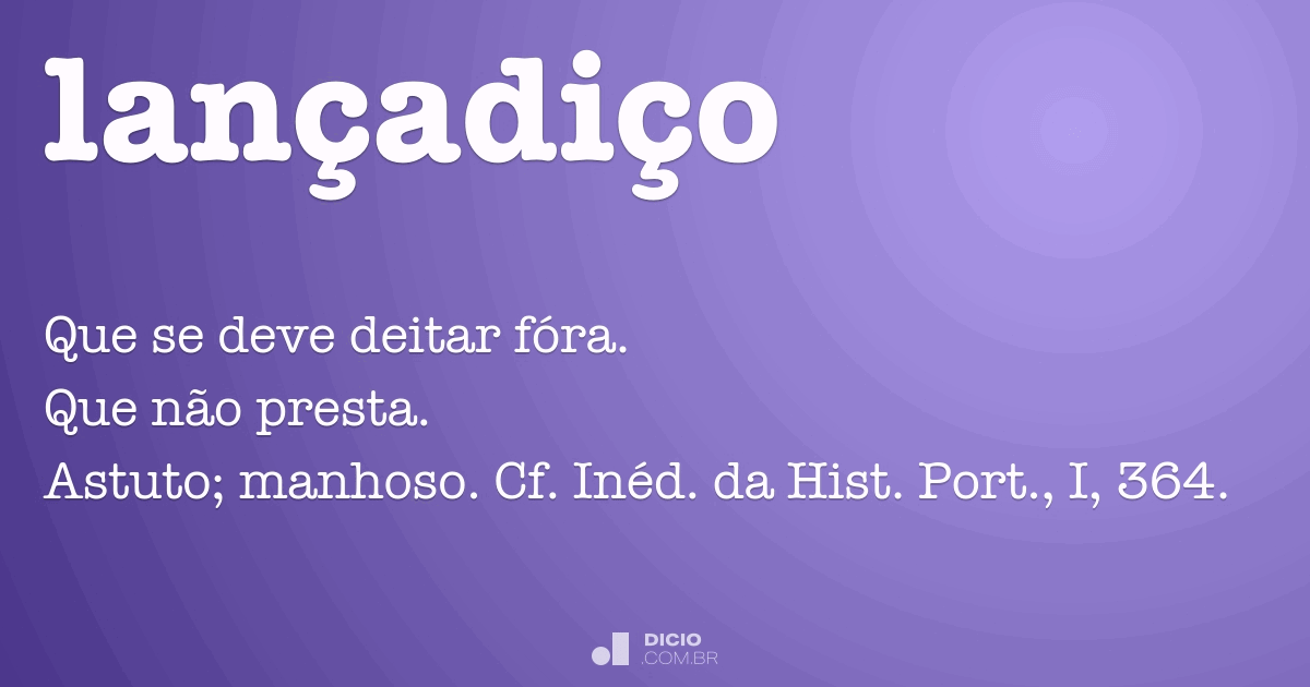 Lanço - Dicio, Dicionário Online de Português