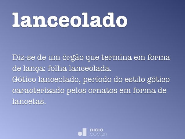 lanceolado