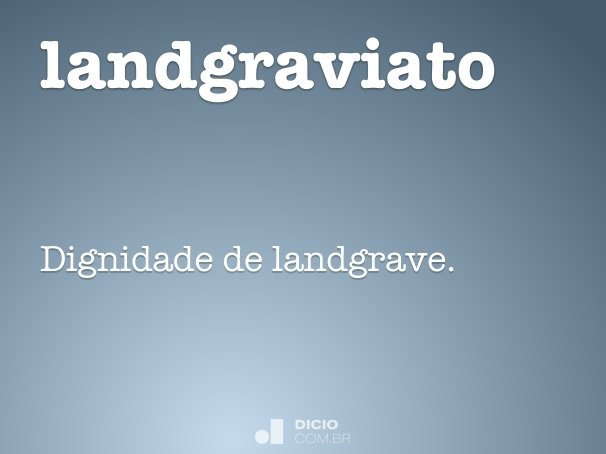 landgraviato