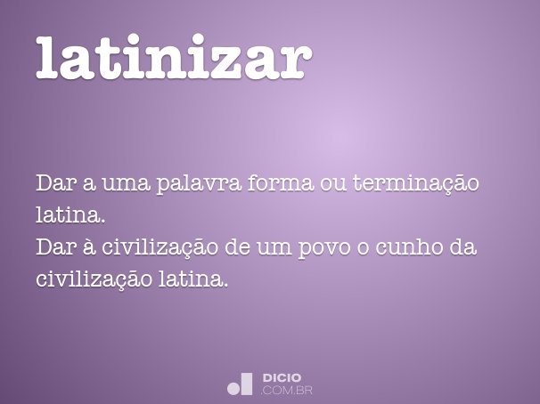 latinizar