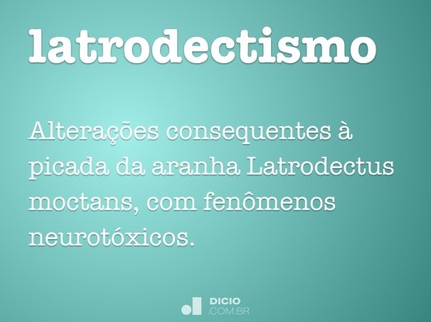 latrodectismo