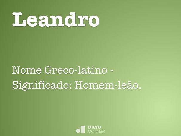 Significado nome Leandro - Mãe-Me-Quer