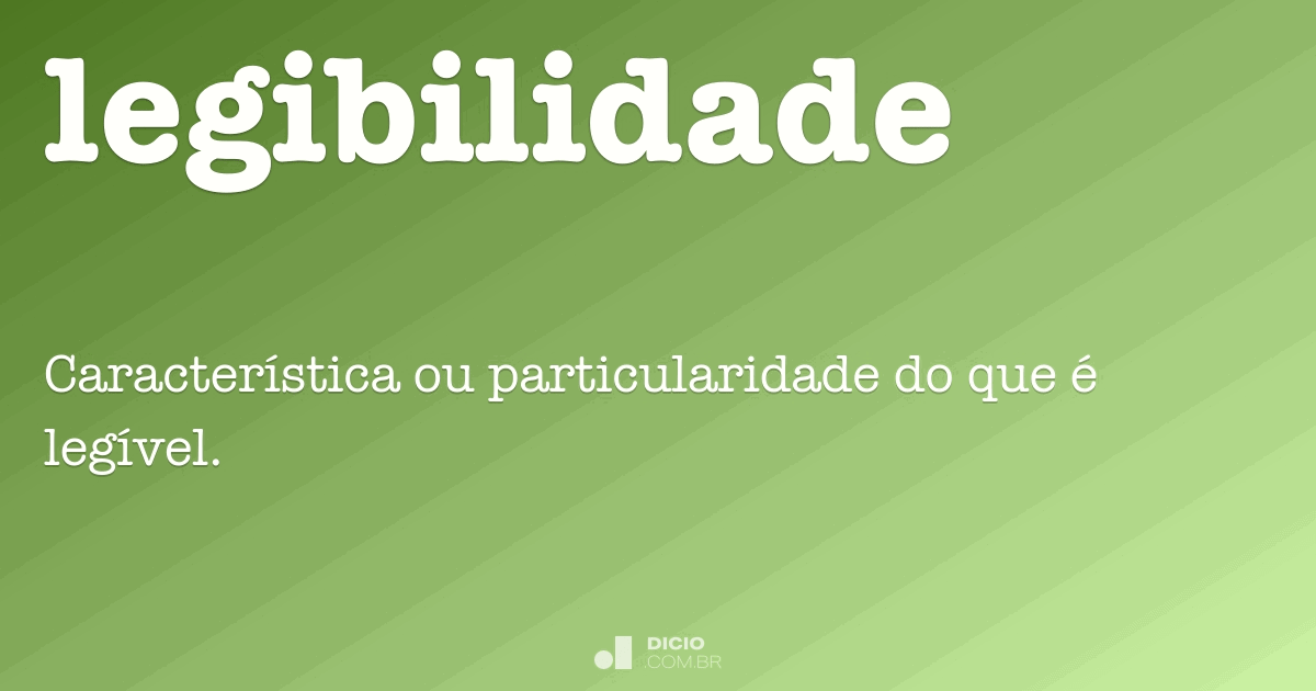 Por que a legibilidade é importante?