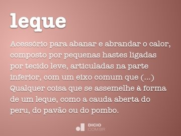Leque - Dicio, Dicionário Online de Português