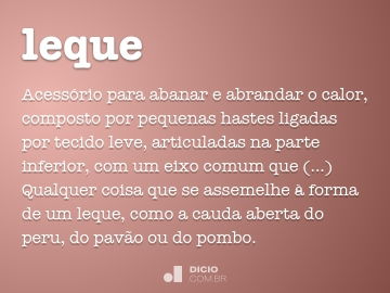 Leque - Dicio, Dicionário Online de Português