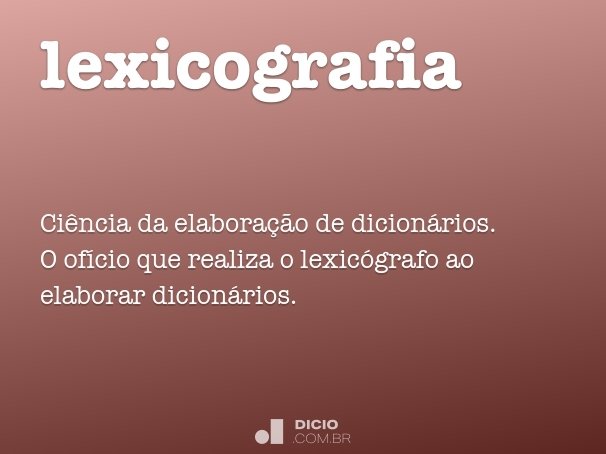 lexicografia