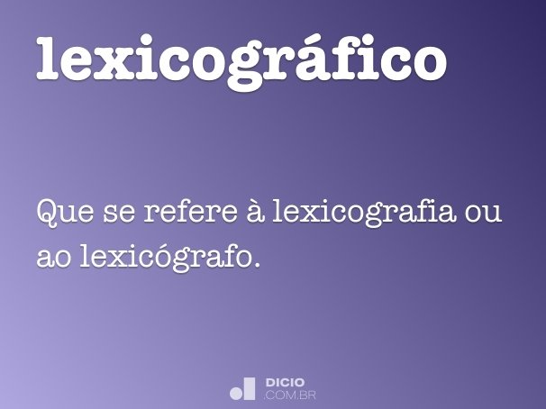 lexicográfico