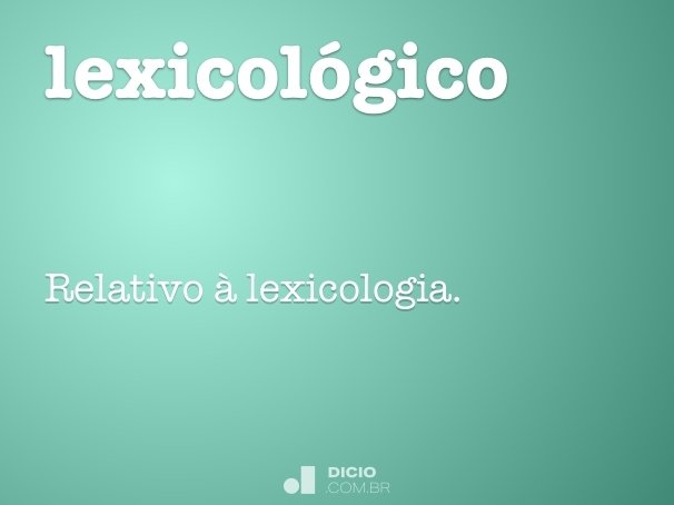 lexicológico