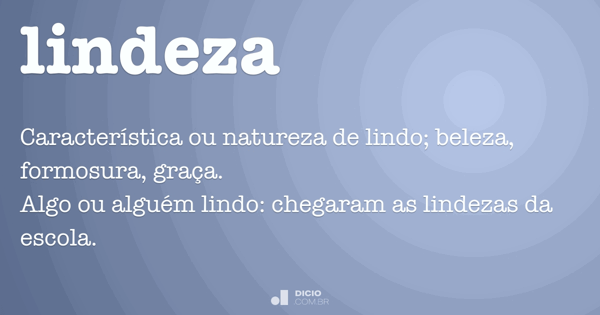 Lindeza Dicio, Dicionário Online de Português
