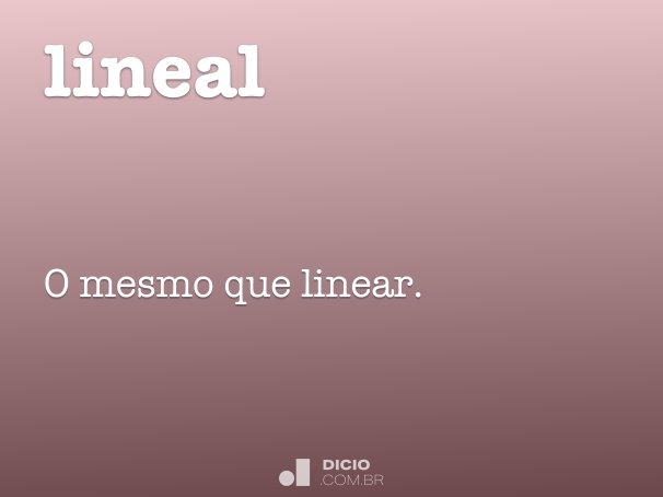 lineal