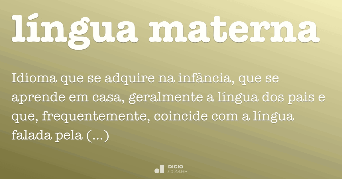 Língua materna Dicio, Dicionário Online de