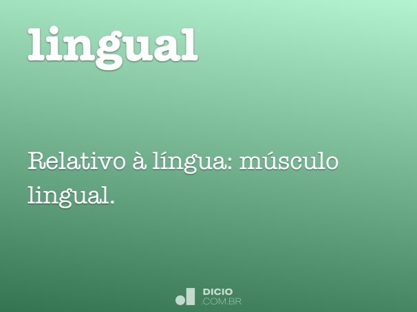lingual