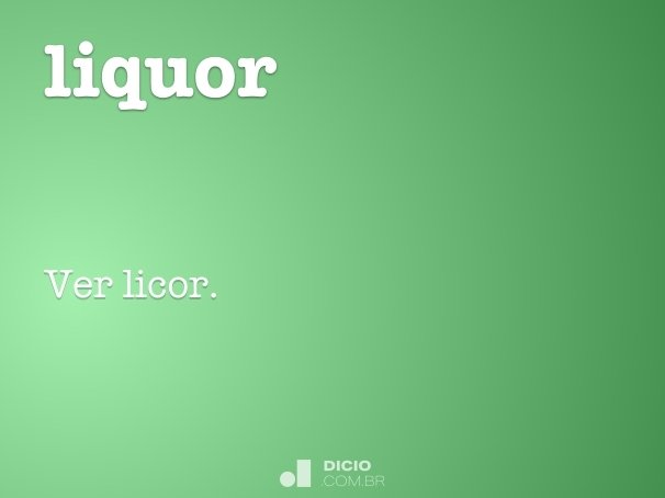 liquor