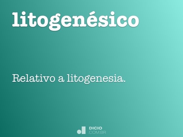litogenésico