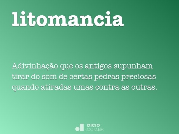 litomancia